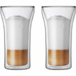 Set of 2 glasses - BODUM - Assam - Double wall - 0.2 l - Transparent
