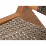 Low garden armchair in FSC Acacia wood and wicker resin - BORA - W60xD76xH73 cm – Bild 6