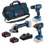 Pack 3 Tools 18V GSB/GDX/GWS -BOSCH - with 2 batteries 5.5AH - charger - bag - 0615990N31 - Image 2