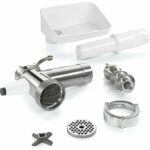 Meat grinder accessory - BOSCH - MUZS2FWW - White - Satin steel