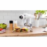 Meat grinder accessory - BOSCH - MUZS2FWW - White - Satin steel - Image 4