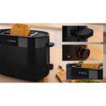 Toaster - BOSCH - TAT2M123 MyMoment - Black - 2 slices - automatic bread centering - defrosting and reheating functions - Image 4