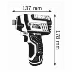 Bosch Professional GDR 12V-105 impact screwdriver + 2 2.0Ah batteries + LBOXX - 06019A6977 - Image 3