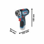 Bosch Professional Flexiclic GSR 12V-15 FC Bosch Watcher drill + 2 batteries 2.0Ah + Gal 1230 cc charger - Image 2