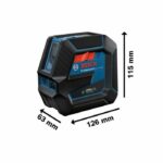 Green laser 2 points and lines GCL 2-50 g with RM support 10 in cardboard box - Bosch - 0601066m00 – Bild 2