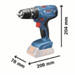 Percussion drill Bosch Professional GSB 18V- 21 + 2 batteries 2.0Ah + Gal 1820 LC charger - Image 2