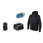 Bosch Professional GHH 12+18V XA heated jacket size 3XL with 12V battery - 06188000GG