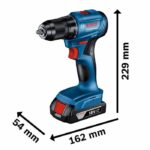 Bosch Professional GSR 18V ??drill drill + 2 batteries 2.0Ah + charger + 82 pieces, in L-CASE - Image 3