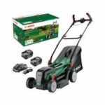 Bosch UniversalRotak 37-550 Lawn Mower - with 2 x 4.0 Ah Batteries and Charger