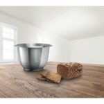 Stainless steel bowl - BOSCH - MUZ5ER2 - For Kitchen machine MUM5 - 3.9 L - Up to 0.75 kg of flour + other ingredients (2 kg max.) - Image 2