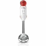 BOSCH Hand blender - 450 Watt - Stainless steel hand blender - 4 sharp blades - 2 Speeds - Graduated bowl 600 ml - white / red - Image 3