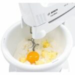 ErgoMixx 450 W mixer - BOSCH MFQ36400 white/gray - 5 speeds + turbo - 2 stainless steel whisks - 2 stainless steel dough hooks - - Image 4