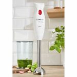 BOSCH MSM24100 - Hand blender CleverMixx - 400W - Detachable stainless steel foot - 1 speed - Blender bowl - White - Image 2