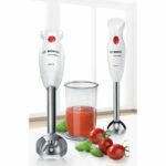 BOSCH MSM24100 - Hand blender CleverMixx - 400W - Detachable stainless steel foot - 1 speed - Blender bowl - White - Image 3