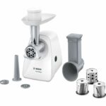 Meat grinder - BOSCH - MFW2514W SmartPower - White - blocked motor 1500 W - 1.7 kg/min - 2 grinder grids - grater/slicer