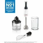 Hand blender - BOSCH - MSM4W221 - 600 W - 4 sharp blades - Blender bowl - Mini chopper - Whisk - Ceramic gear