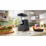 Meat grinder Series 4 - BOSCH - MFWS430B - 3 grinder grids - Reverse - Black - Image 2