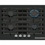 Gas hob - BOSCH Series 6 - 4 burners - 52 x 59 x 4.5 cm - PPP6A6I40 - Black