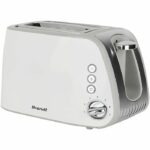 Toaster - BRANDT - T02T1050W - 2 slots - 7 power levels - Crumb drawer - White