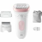 Electric epilator - BRAUN - Silk-épil 7 - Easy hair removal - Long-lasting soft skin - 7-030 - White / Pink - Image 2