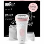 Electric epilator - BRAUN - Silk-épil 7 - Easy hair removal - Long-lasting soft skin - 7-030 - White / Pink - Image 3