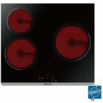 BRANDT BPV6320 - Ceramic hob-3 zones-5300W-L60cm-Glass coating-Black