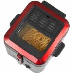 Electric fryer - BRANDT - FRI25R - Fixed tank - 2.5 L of oil + 1 kg of fries - Control window - Red / Black - Image 2