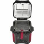 Electric fryer - BRANDT - FRI25R - Fixed tank - 2.5 L of oil + 1 kg of fries - Control window - Red / Black - Image 3