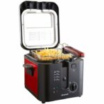 Electric fryer - BRANDT - FRI25R - Fixed tank - 2.5 L of oil + 1 kg of fries - Control window - Red / Black - Image 5