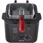 Electric fryer - BRANDT - FRI25R - Fixed tank - 2.5 L of oil + 1 kg of fries - Control window - Red / Black - Image 6
