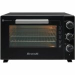 BRANDT FC469MUB - Mini -Four 46 liters - 1800W - Multifunction - Adjustable thermostat 230 ° C - 120min timer - Aluminum - Black