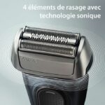Shaver - BRAUN - SERIES 8 8513s - 4 shaving elements - Wet&Dry - 60 min - Black - Image 2