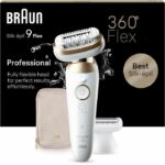 Electric epilator - BRAUN - Silk-épil 9 Flex - Easy hair removal - 9-041 3D - White / Gold - Image 2
