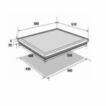 Brandt induction table - 3 zones - 4600W - Glass spell - Black - L58 x D51 cm - BPI6310B - Image 2