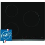 Brandt induction table - 3 zones - 4600W - Glass spell - Black - L58 x D51 cm - BPI6310B
