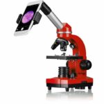 BIOLUX SEL - BRESSER JUNIOR student microscope - 40x-1600x magnification - experiment kit - red - Image 3