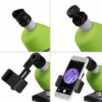 Microscope 40x-640x - BRESSER JUNIOR - LED lighting - experiment kit - green - Image 4