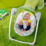 BRIGHT STARTS Playful Paradise portable baby swing, compact and automatic with music, from birth - Image 3