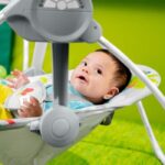 BRIGHT STARTS Playful Paradise portable baby swing, compact and automatic with music, from birth - Image 5