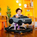 BRIGHT STARTS Ford Bronco 4-in-1 Walker and Activity Center, Interactive and Removable Steering Wheel Toy, Gray, Ages 6 Months and Up - Image 2