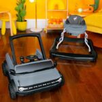 BRIGHT STARTS Ford Bronco 4-in-1 Walker and Activity Center, Interactive and Removable Steering Wheel Toy, Gray, Ages 6 Months and Up - Image 4