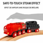 BRIO World - 36017 - Wooden Railway - RAVENSBURGER - Red - Battery-Powered Steam Locomotive - Image 4