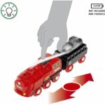 BRIO World - 36017 - Wooden Railway - RAVENSBURGER - Red - Battery-Powered Steam Locomotive - Image 5