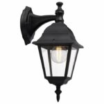 Brilliant - Newport Outdoor applique - Descendant - Black color - Metal/Glass E27 1x60w