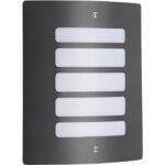 Todd outdoor wall light - BRILLIANT - H29cm - Anthracite - 60W - Curved lines