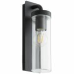 Brilliant - Aosta Outdoor applique - Descendant - Depoli black color - Metal/Plastic E27 1x25W - Image 4