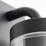 Brilliant - Aosta Outdoor applique - Descendant - Depoli black color - Metal/Plastic E27 1x25W - Image 5