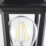 Carleen Outdoor Applique, Black, E27 MAX 60W, bulb not included - Image 3