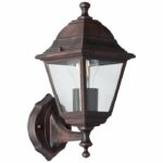 Brilliant rising exterior wall lamp nissie rust e27 1x60w - Image 2
