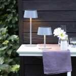 Outdoor table lamp - BRILLIANT - PICCO - LED and solar - Metal and plastic - 5 W - Frosted gray - Image 2